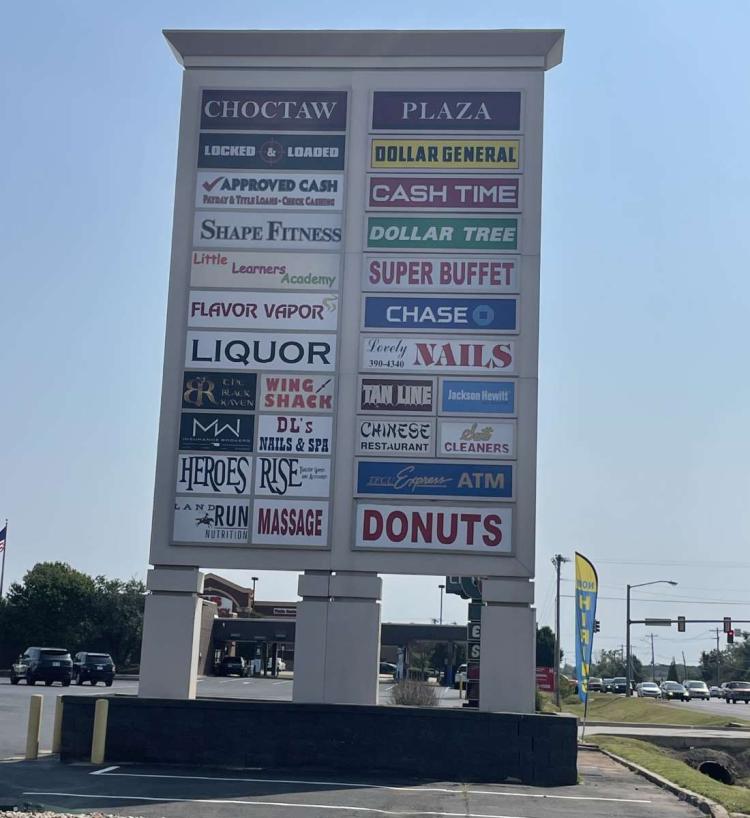 Choctaw Plaza Big Box Spaces Available Price Edwards and Company